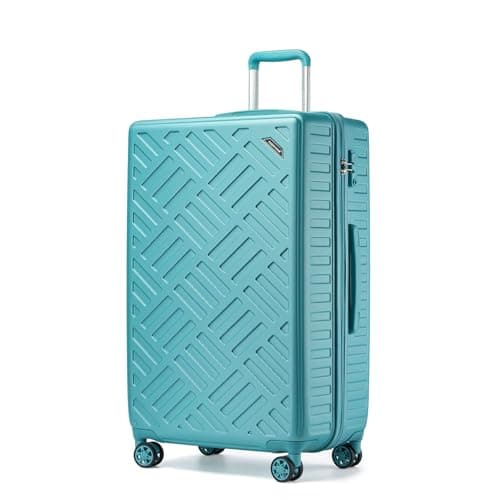 Supercase 23kg Large Suitcase with 4 Wheels ABS+PC Hard Shell Trolley Case Lightweight Check in Hold Luggage with TSA Lock