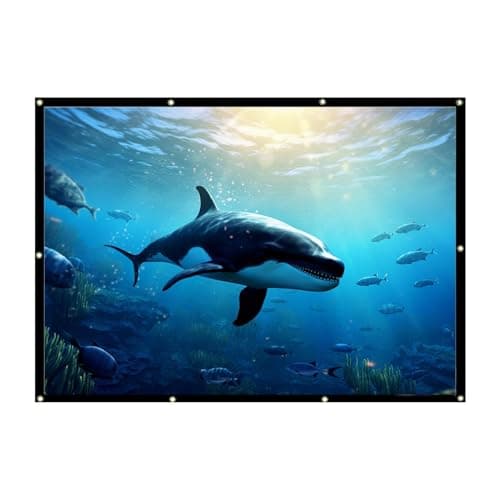 Polyester Outdoor Projector Screen High Resolution Tight Flat Edge