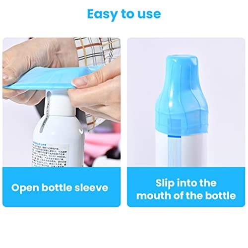 8 PCS Elastic Sleeves for Travel, Silicone Leak Proof Sleeve Travel Covers, Reusable Travel Bottle Covers for Toiletries, Travel Size Toiletry Containers Accessories Travel Necessities — view 4