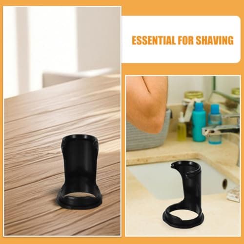 Vaguelly Tool with Grooming and Easy-to-clean Space-saving Organizer 2pcs Portable Plastic Shaving Brush Holder, Wide Compatibility Razor on Men for Beard Desktop — view 2