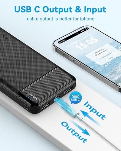 AsperX 2-Pack Power Bank Portable Charger Fast Charging 10000mAh — view 3