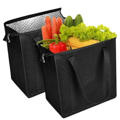 Insulated Tote Bag 2 Pieces – Thermal Reusable Large Food Carrier