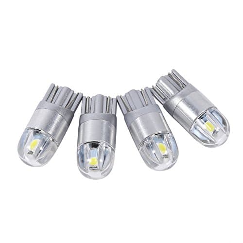 Fawfose 4 Pack T10 W5W 168 LED Bulbs, 360 Degree Beam Angle 12V DC with Projector Lens for Car Dome Map Lights