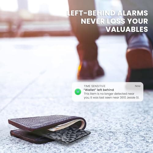 Ucard Wallet Tracker Card, Thin Bluetooth Tracker, Works with Apple Find My (iOS Only), Rechargeable, Wallet Finder and Item Locator for Wallet, Luggage Tags and More (Diamond Shimmer) — view 5