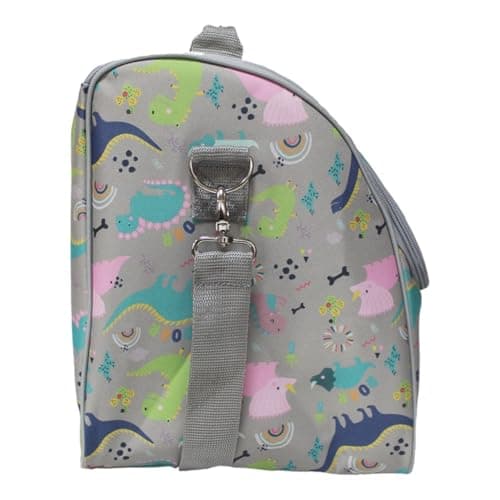 Tiddler Cooler Bag | Extra Large Insulated & Double Zipped | Carry Handle & Padded Shoulder Strap (Dinky Dinos) — view 2