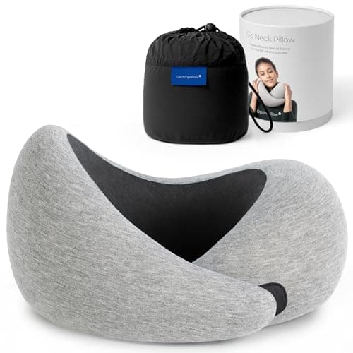 Ostrichpillow GO Travel Pillow, 360° Memory Foam support, Soft & Washable