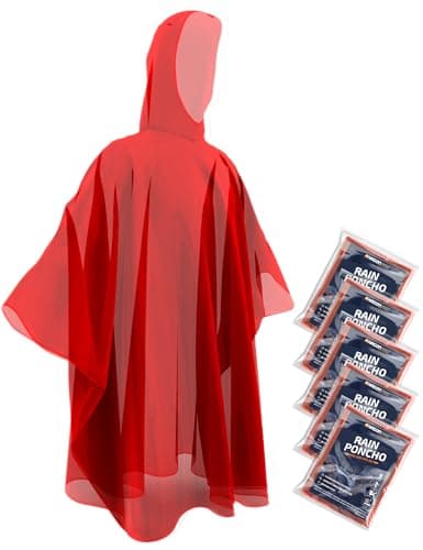 Hagon PRO Ponchos de Pluie Jetables pour Adultes Disposable Rain Ponchos for Adults,