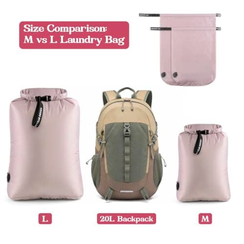 ByYear Travel Laundry Bag for Dirty Clothes, Waterproof Vacuum Storage Bag — view 3