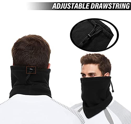 Norhogo 4 Pieces Winter Fleece Neck Warmer Snoods for adult, 25 * 30cm — view 6