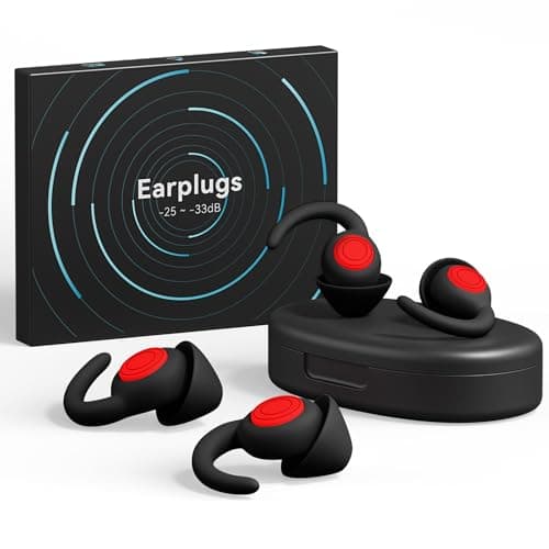 SUPCEAT Ear Plugs for Sleeping Noise Canceling, 2 Pairs(S/L) Reusable&Washable Earplugs Sound Blocking, Soft Silicone Noise Reduction Ear Plug for Sleep, Music, Parties, Festivals, Concerts
