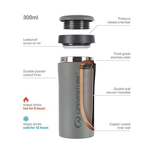 Lifeventure Thermal Mug, Leakproof & Vacuum Insulated Travel Coffee Cup — view 2