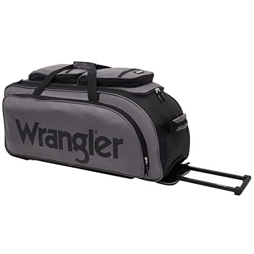 Wrangler Rolling Travel Duffel, Charcoal Grey, 30" Large — view 5