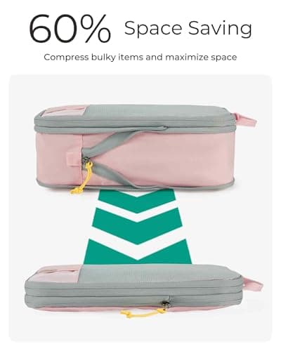 BAGSMART 6pcs Compression Travel Packing Cubes for Suitcases Backpack — view 2