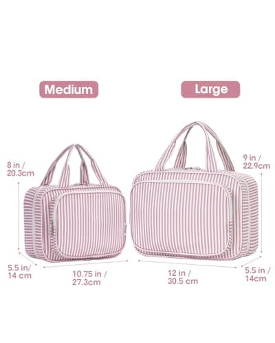 Narwey Large Hanging Travel Toiletry Bag for Women, Wash Bag for Toiletries — view 2