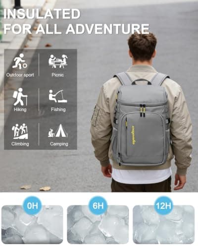 Capolo Cooler Backpack Insulated Leak Proof for Women Men Soft Cooler Bag — view 2