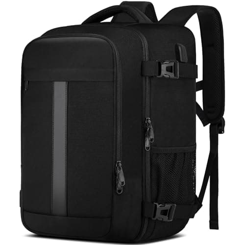 Ryanair Cabin Bags 40x30x20 Underseat 24L Small Travel Backpack, Black