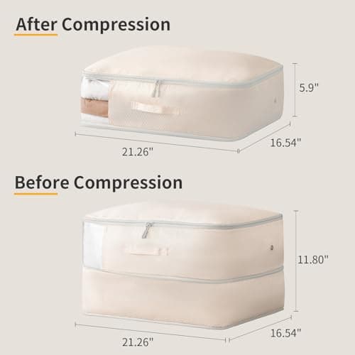 DIMJ Space-Saving Compression Storage Bags - 2 Pack Duvet Storage Organiser — view 6