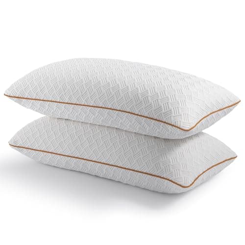 Twirest Pillows 2 Pack Shredded Cooling Memory Foam Pillows, 51X66cm