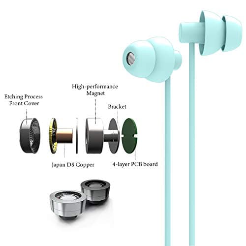 Ururtm Sleep Soundproof Earbuds Headphones, Noise Isolating Soft Earbuds for Sleeping, Nighttime, Insomnia, Side Sleeper, Snoring, Travel, Meditation & Relaxation (Light Green) — view 2