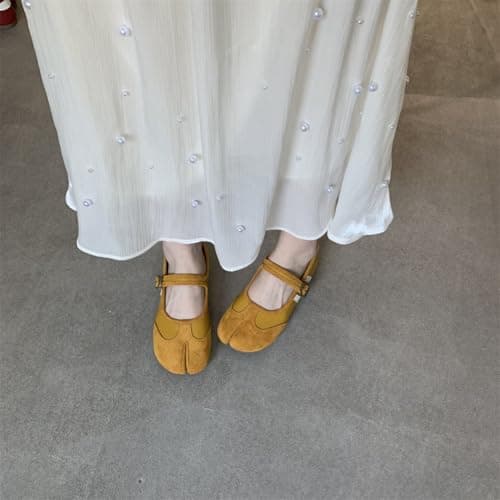 Tabi Shoes Women Mary Janes Ballet Flat - Low Top Split Toe Orthopedic Cute Casual Comfortable Walking Lightweight Female Solid All-Match for Daily Wear Beach Travel Athleisure Standing All Day — view 2