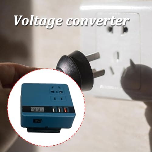 Friendly Battery Inverters Intelligent Voltages Converter Travel Power Adapter Innovative Battery Adapter for Home Overloading Protections Device — view 2