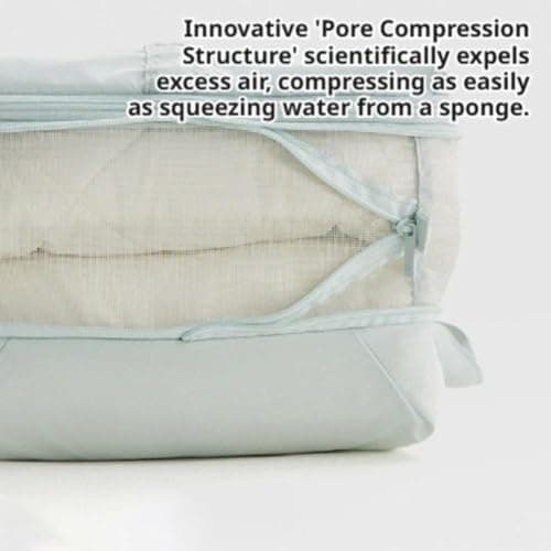 5-in-1 Compression Packing Cube – Hanging Luggage Organizer with 4 Compartments for Clothes & Underwear, Machine Washable Travel Suitcase Accessories,Space-Saving Travel Essentials,17.7x12.6” (Oat) — view 5