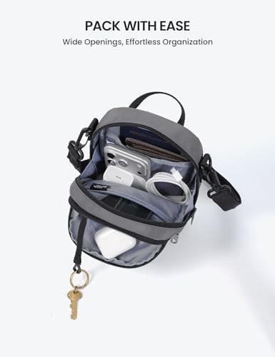 SKYSPER Small Anti Theft Crossbody Sling Bag RFID Cross Body Bag Travel Shoulder Daypack(Darkgray) — view 4