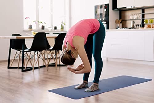ComFyMat Yoga Mat – Non-Slip Gym Mat, Workout Mat for Pilates, Meditation, Women, Men, Fitness Exercise Mat, 183cmx61cmx6mm (Navy/Blue) — view 3