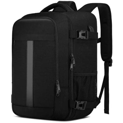 Ryanair Cabin Bag 40x20x25 Underseat Small Travel Backpack Cabin Size,Black