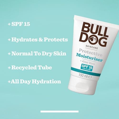 BULLDOG SKINCARE Protective Face Moisturiser for Men, SPF 15, 100ml — view 2