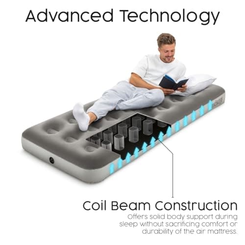 Bestway Premium Camping Single Airbed with Cordless Battery Pump — view 5