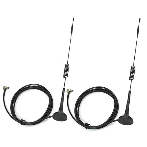 TS9 Magnetic Antenna 10dBi 2-Pack – 4G LTE 5G External Omni-Directional for Netgear AT&T Nighthawk, Verizon Jetpack 8800L, MiFi Mobile Hotspot, LB1120 Modem – 5ft Cable