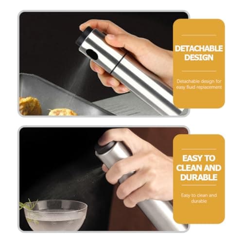 HAKIDZEL Refillable Sturdy Stainless Bitters Spray Steel Bottle for Design Lightweight Liquids Travel and Bar Supply Use — view 3