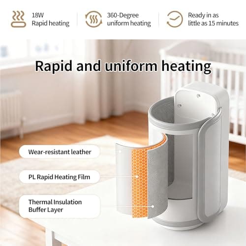 Portable Bottle Warmer,Travel-Friendly,Even Heating with 6 Temperature — view 4