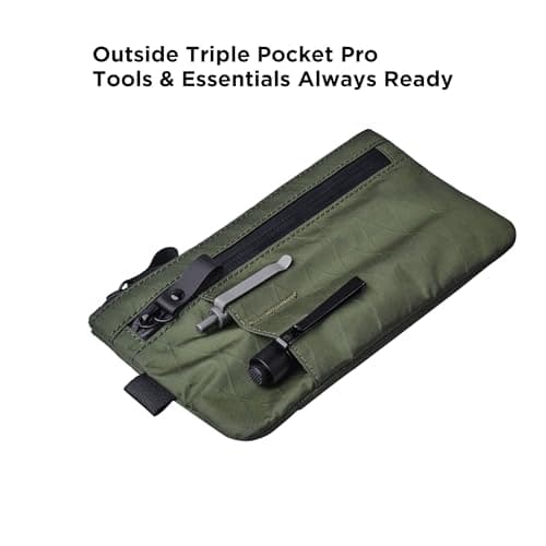 ALPAKA Zip Clutch, Men's Zipper Wallet with Card Slot for Travel, Green — view 4
