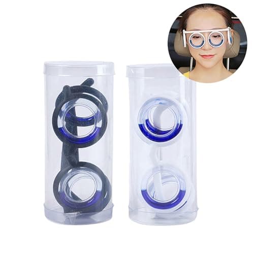 1 Pc Anti-Motion Sickness Smart Car Sick Essentials Ultra-Light Portable Nausea Relief Liquid Glasses for Kids Travel Cruise Essentials, Black — view 5