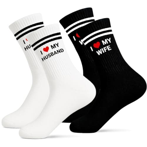 RUHSNJK Couple Socks Set - Mr and Mrs Wedding Gifts