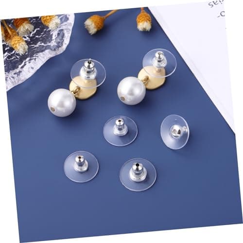 6 Pcs Silicone Earring Backs for Heavy Earrings Support — view 6