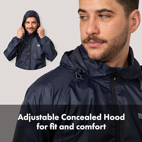 Mac in a Sac Origin II Waterproof Packable Jacket Unisex, Navy, S — view 5