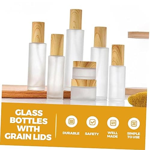 POPETPOP 6 Pack 30ml Glass Spray Bottle White Refillable Bottles — view 4