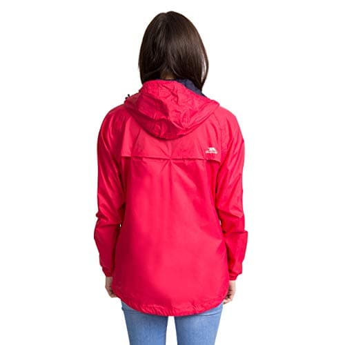 Trespass Womens Waterproof Packaway Jacket Qikpac Raspberry in Size - 14 — view 6