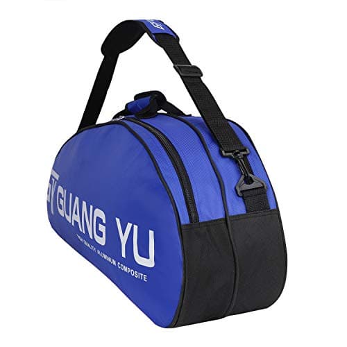 FakeFace Professional Badminton Racket Bag 4-6 Pack Racquet Handbag Waterproof Tennis Racquetball Battledore Sport Duffel Large Capacity Gym Equipment Bag Portable Shoulder Tote Bag with Handle — view 3