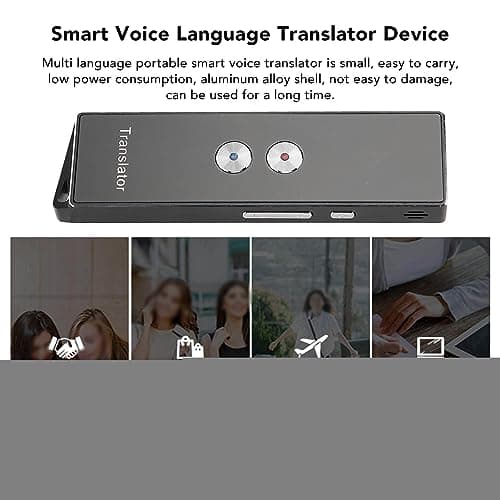 Voice Translator Device, Two-Way Instant Translator Language Translator Device with Voice Both Ways Portable Real Time Translator, for Learning Travel Business 74 Languages and — view 3