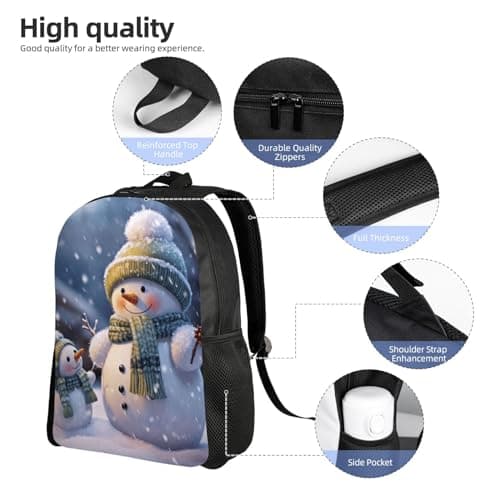 BVNMT Travel Laptop Backpack for Men Women,16 Inch Work Business Backpack — view 4