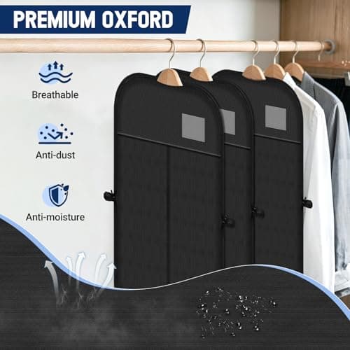 Suit Bags for Men 100 x 60 CM, Premium Oxford Fabric Garment Bags — view 3