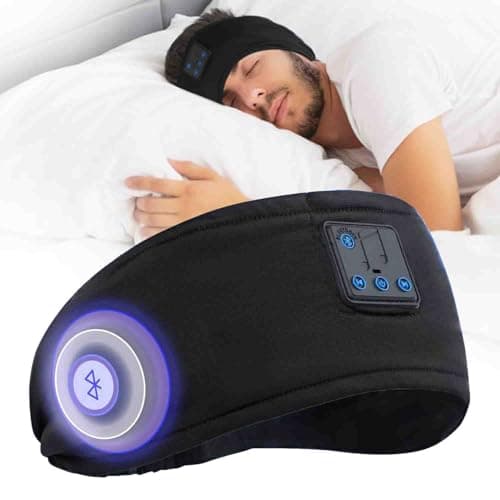 5-in-1 Sleep Headphones Bluetooth 5.4,Sports Wireless Bluetooth Headband,with Thin HD Stereo Speaker, Soft Music Headband Earphones for Men Women Teens Sleeping Workout Yoga & Travel , Washable