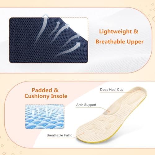 JIASUQI Barefoot Shoes Womens Wide Casual Walking Shoes Zero Drop Minimalist Sneakers with Adjustable Strap Slip on Clogs for Office Shopping Travel(Navy 41,Size UK 7.5) — view 4