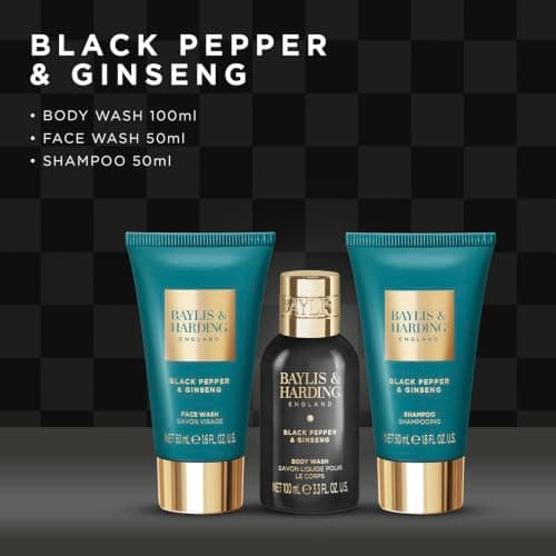 Baylis & Harding Mens The Essentials Travel Wash Bag Gift Set 1 Pack — view 3