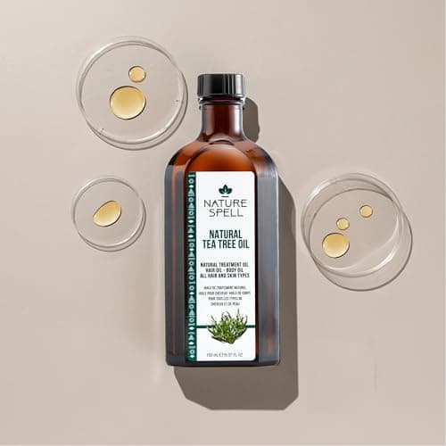 Nature Spell Tea Tree Oil with Pump Dispenser, Vegan, 150 ml — view 3
