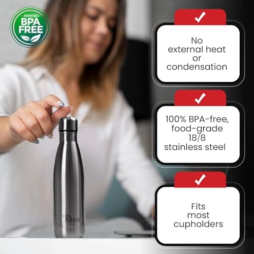 OTTO KONING Water Bottle 500ml Insulated Stainless Steel Flask — view 6